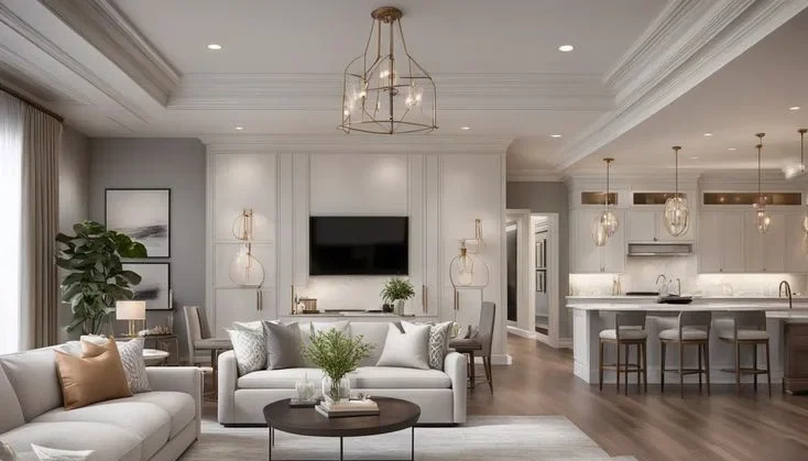 Transitional Home Decor in Different Rooms