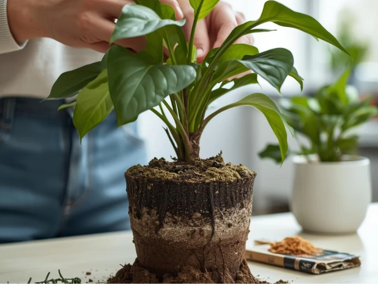 A person cradles a small plant in a pot, highlighting their love for gardening and plants.