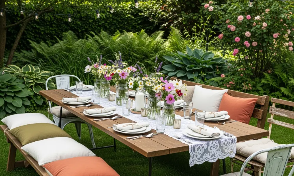 Essential Elements of Garden Party Plant Decor
