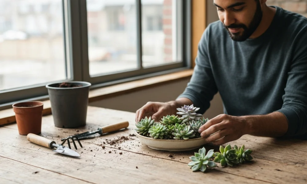 Indoor Succulent Plant Arrangement Ideas