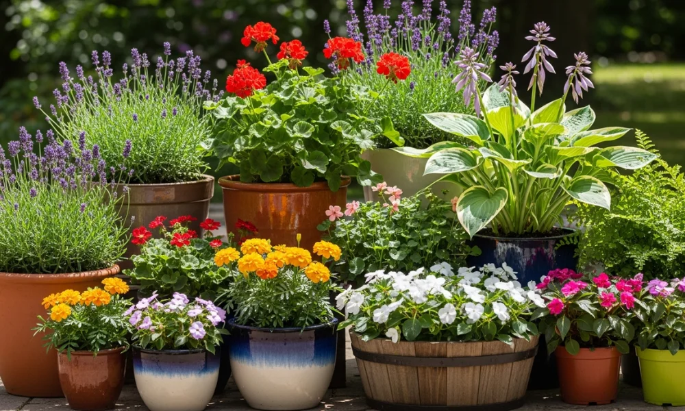 Low-Maintenance Outdoor Plants in Pots Ideas