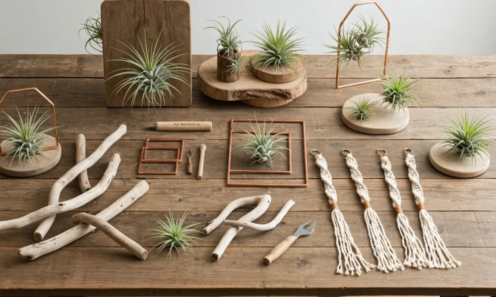 Material and Decor for Air Plant Holder Ideas