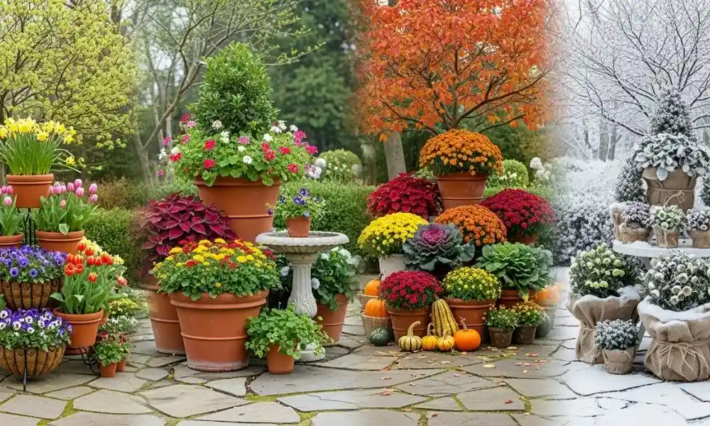 Seasonal Outdoor Plants in Pots Ideas