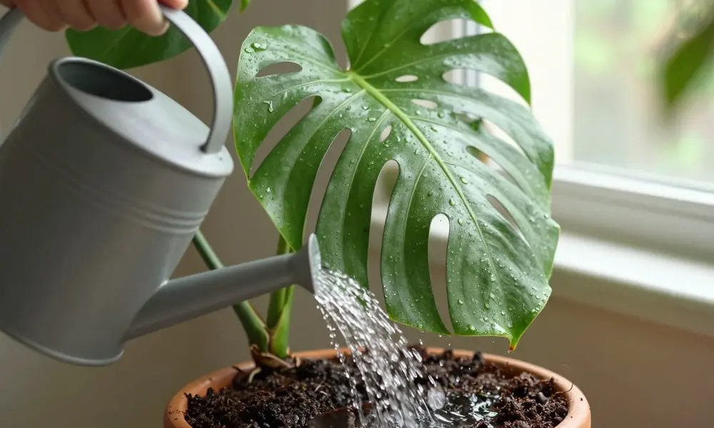 Peeacelily | Monstera (Cheese Plant) Indoor Care Guide Watering Your Indoor Cheese Plant
