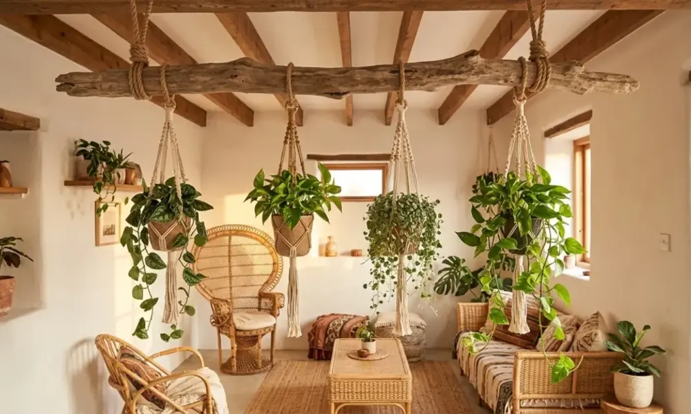 4 Creative Ways to Style Hanging Plants Indoor