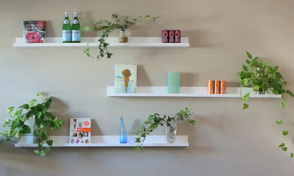 Transforming Blank Walls with Floating Shelves