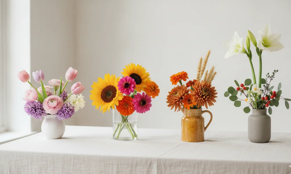 Seasonal Flower Arrangement Ideas to Inspire You All Year