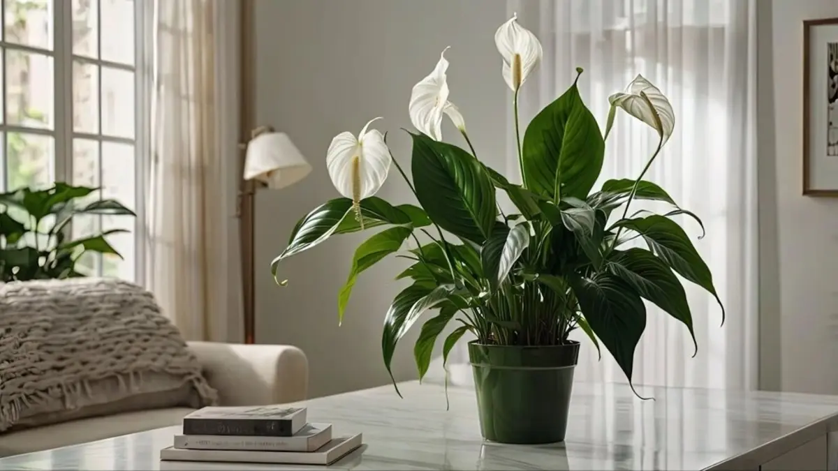 Japanese peace lily: a Symbol of Serenity and Grace.