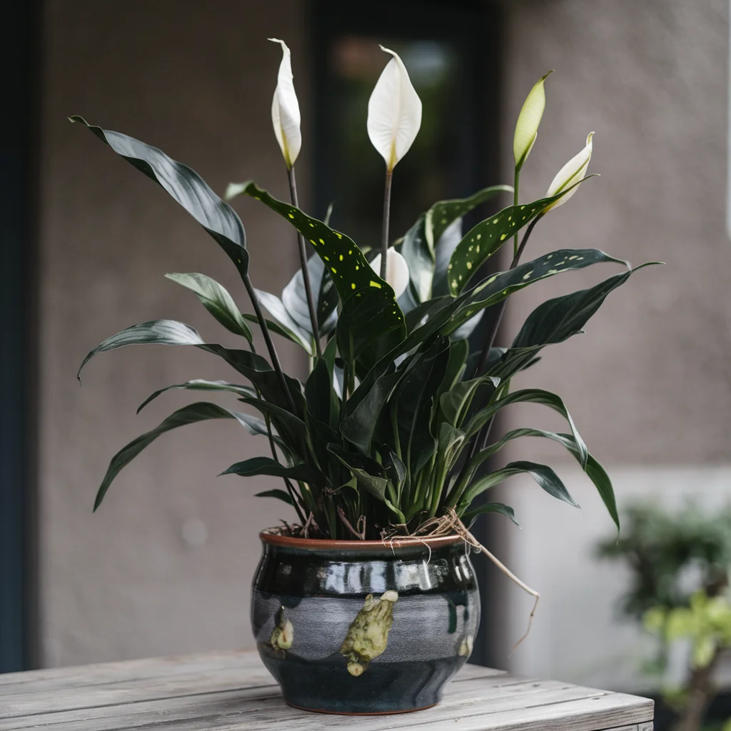 Preventing Black Leaves on Peace Lilies