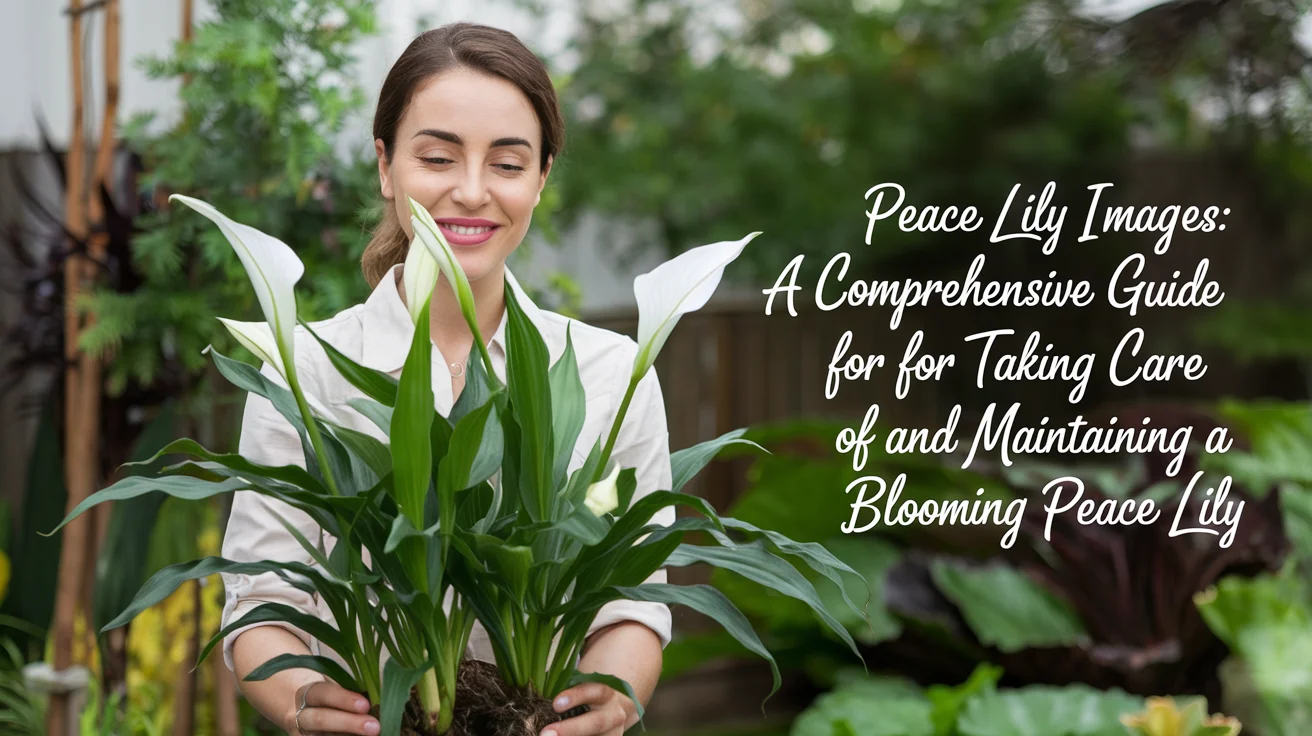 blooming peace lily