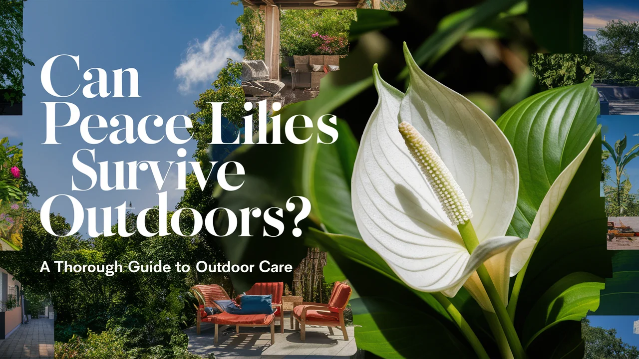 can peace lilies survive outdoors