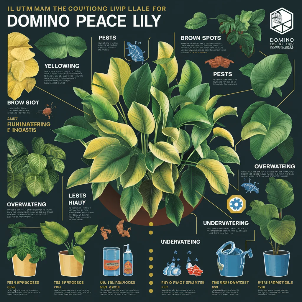 common issue with domino peace lily