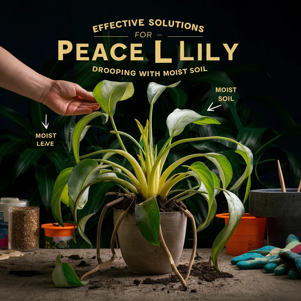 Effective Solutions for Peace Lily Drooping with Moist Soil