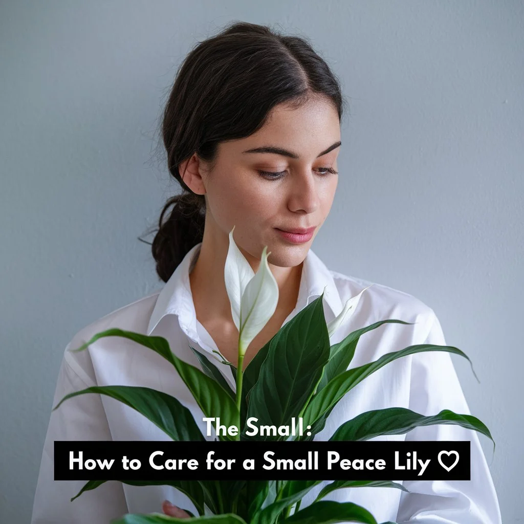 care of a small peace lily