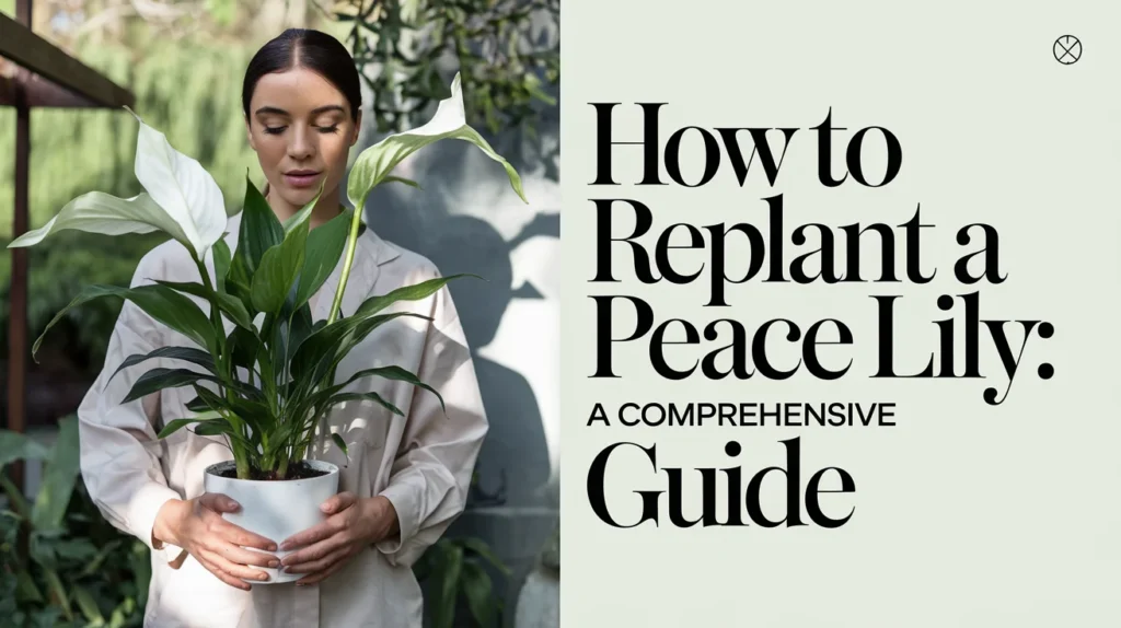 “How to Replant a Peace Lily: A Comprehensive Guide”