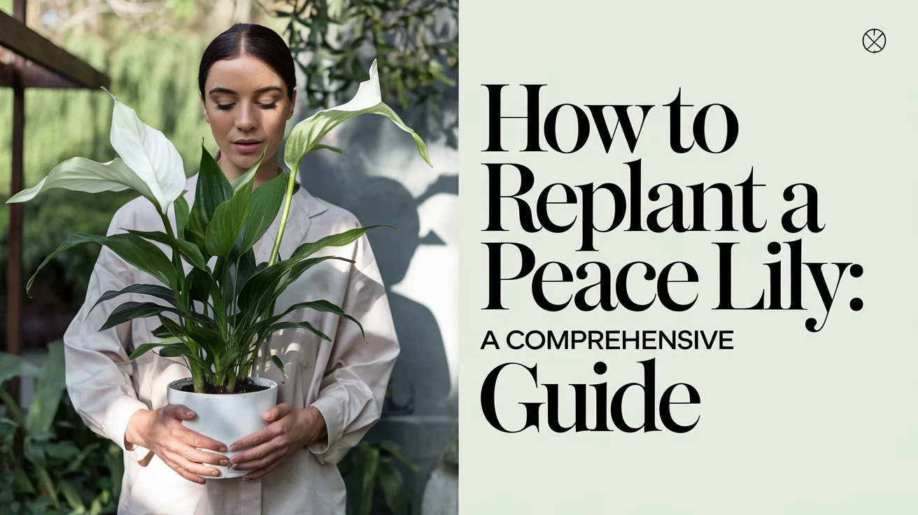 how to replant a peace lily