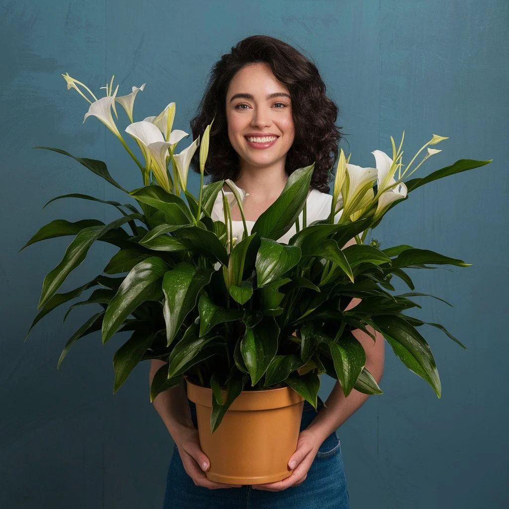 large peace lily