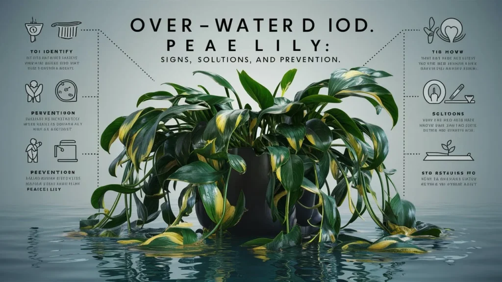 Over-Watered Peace Lily: Signs, Solutions, and Prevention.