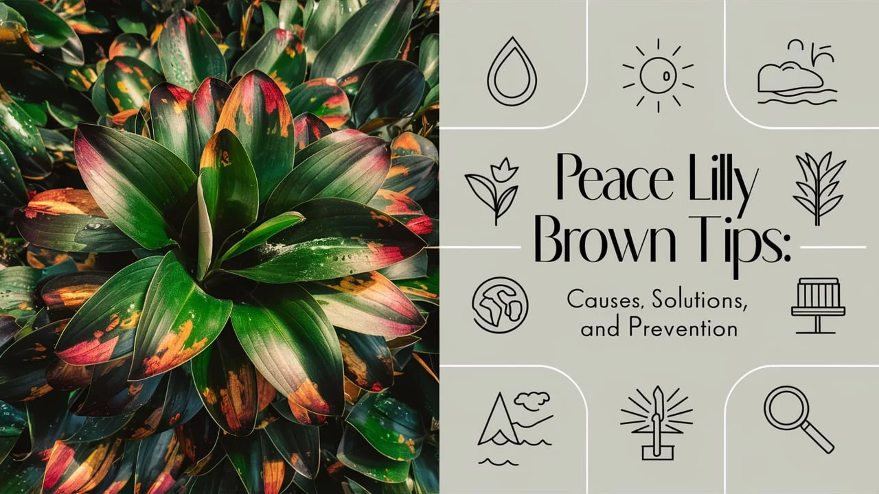peace lily brown tips cause solution and preventions'