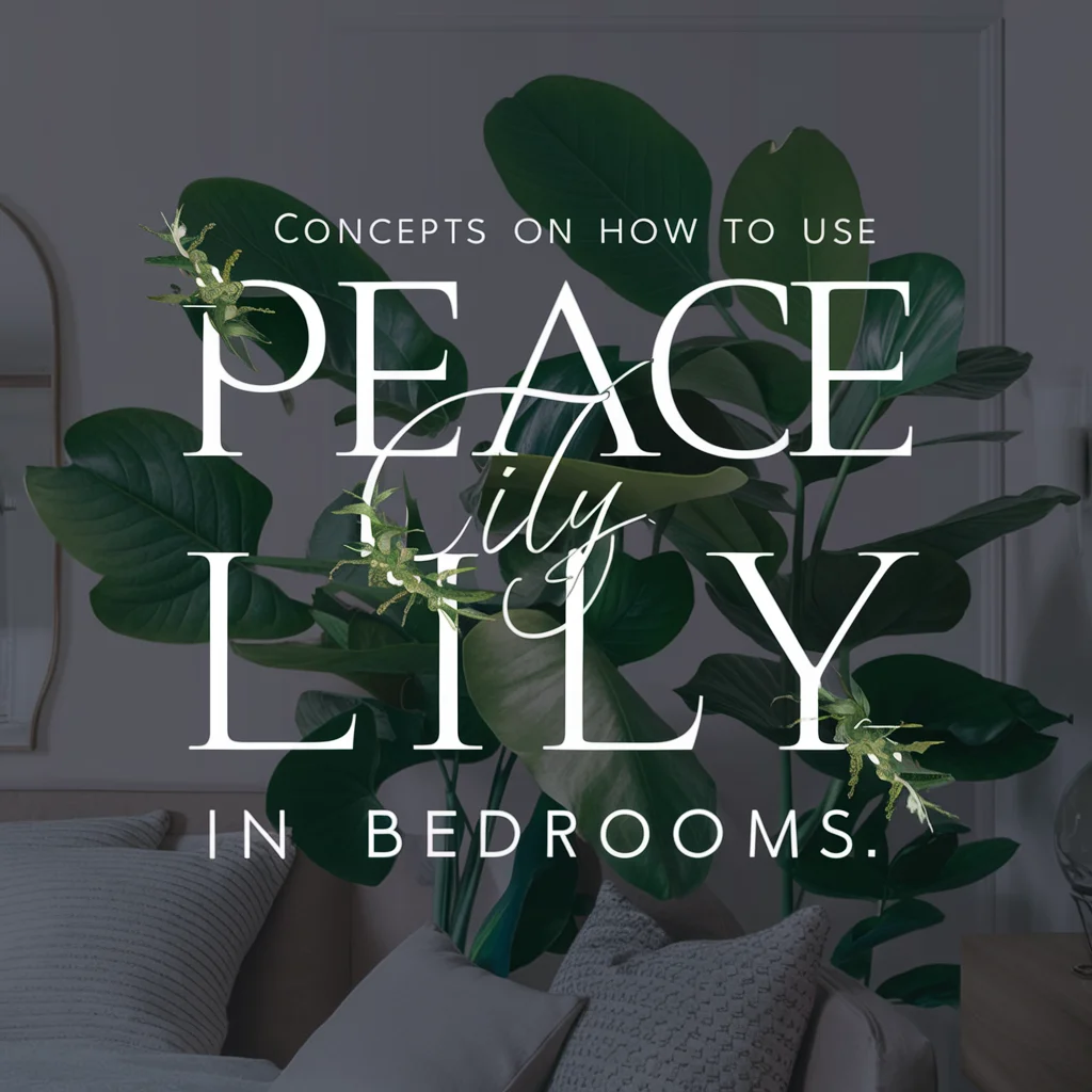 peace lily in bedroom