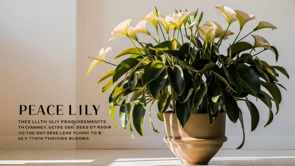 The Key to Thriving Blooms: Understanding Peace Lily Light Requirements.