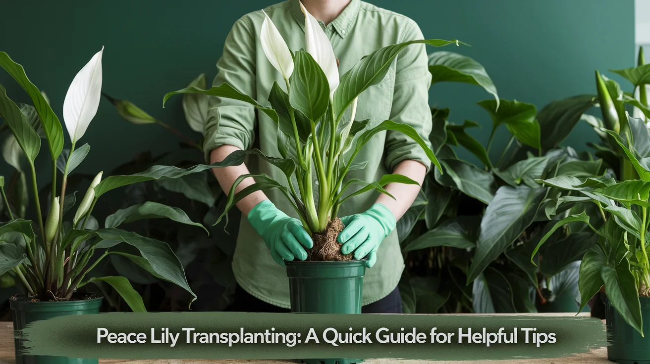 peace lily transplanting