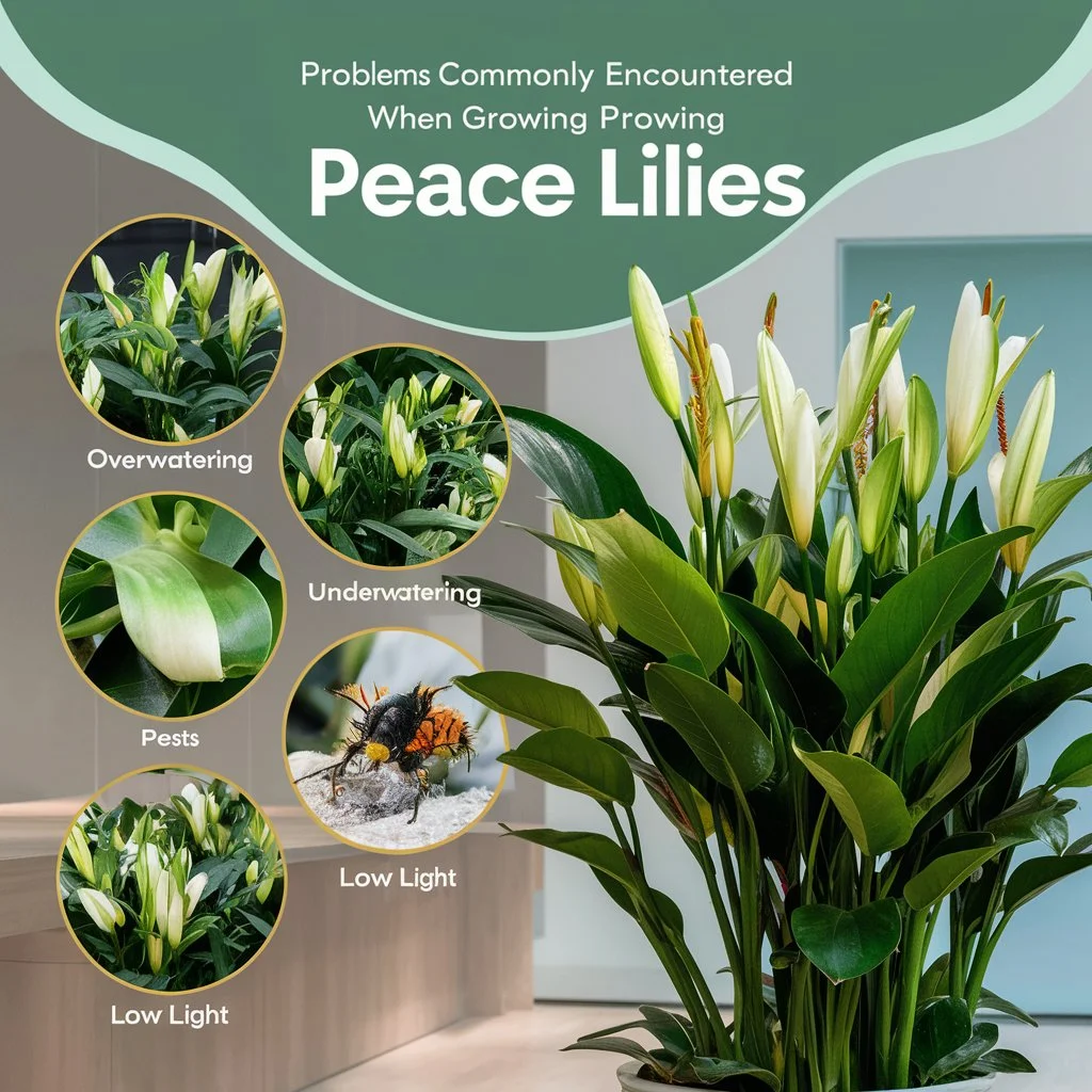Problems Commonly Encountered When Growing Peace Lilies
