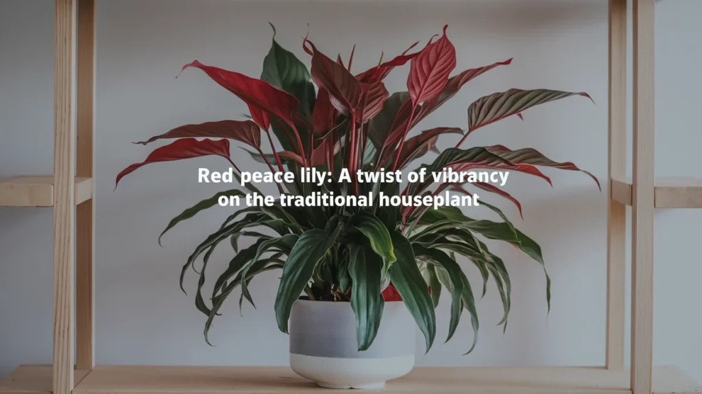 Red Peace Lily: A Twist of Vibrancy on the Traditional Houseplant