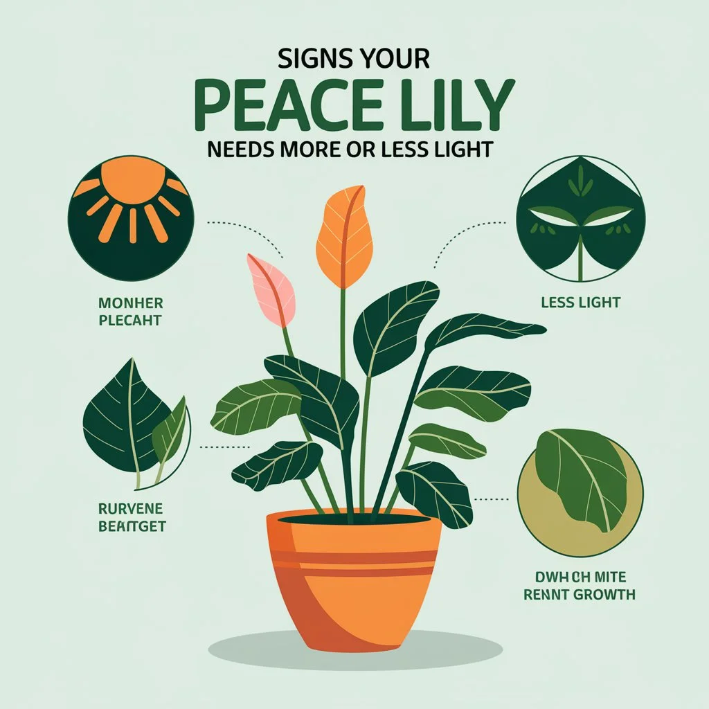 Signs Your Peace Lily Needs More or Less Light 