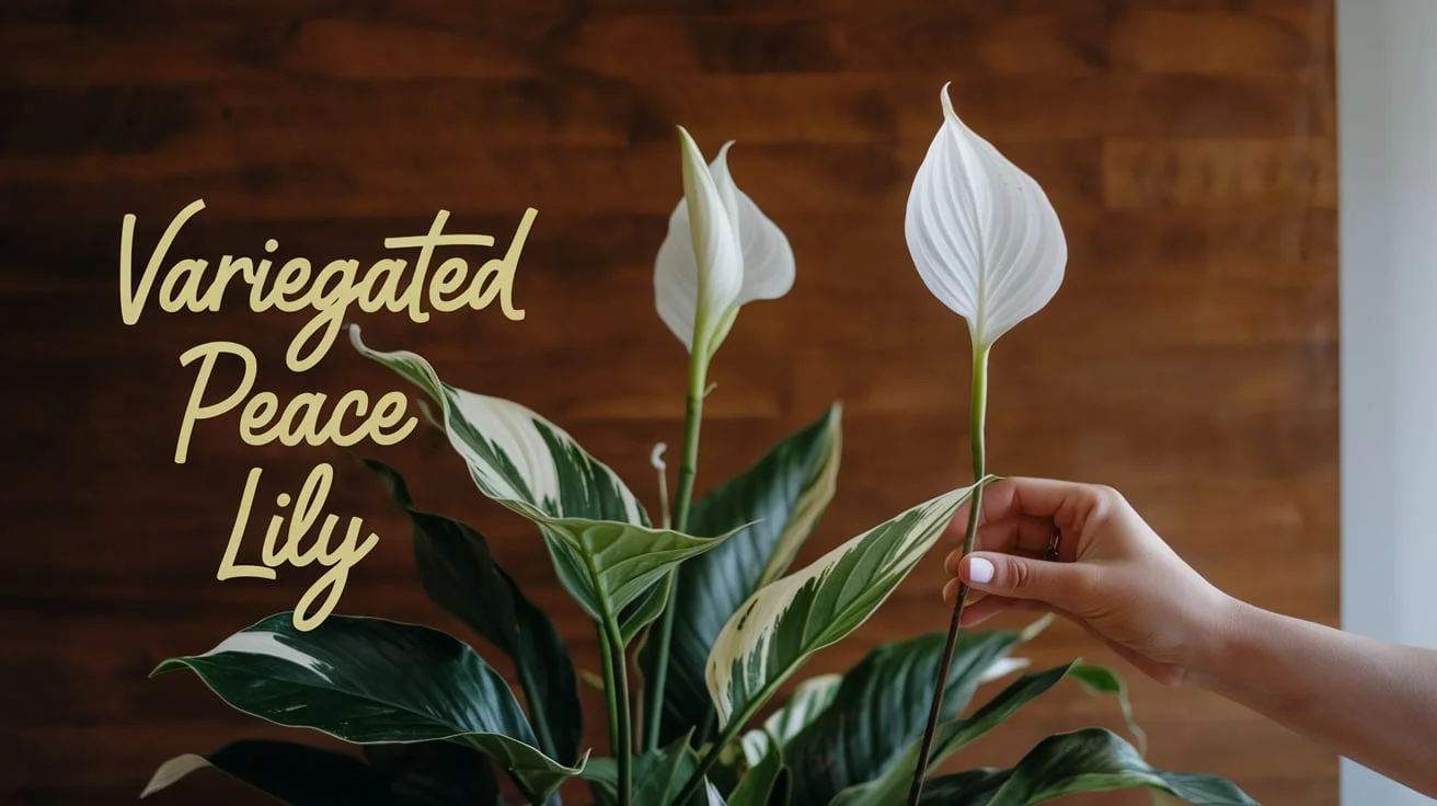 variegated Peace Lily: