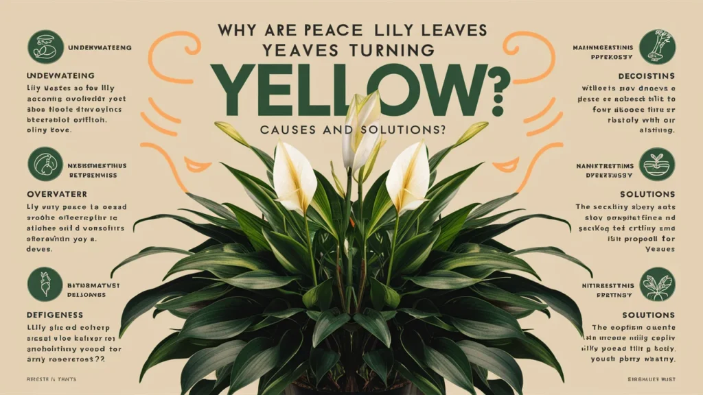 Why are Peace Lily Leaves Turning Yellow? Causes and Solutions