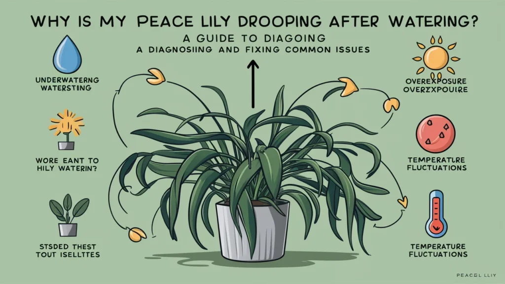 Why Is My Peace Lily Drooping Even After Watering? A Guide to Diagnosing and Fixing Common Issues