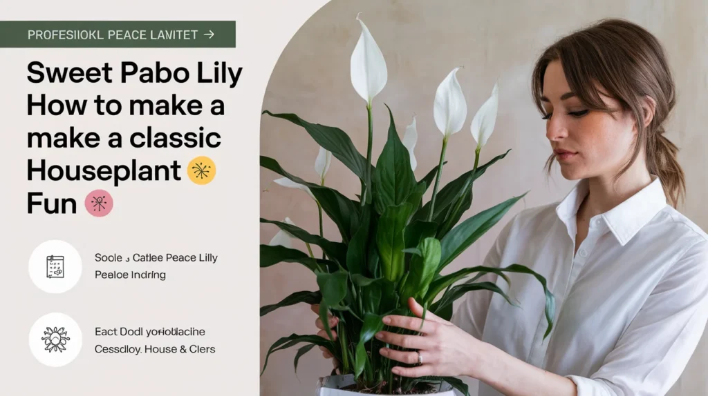 Sweet Pablo Peace Lily 🌿✨ – How to Make a Classic Houseplant Fun