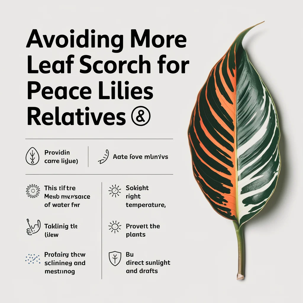 Avoiding More Leaf Scorch for Peace Lilies Relatives