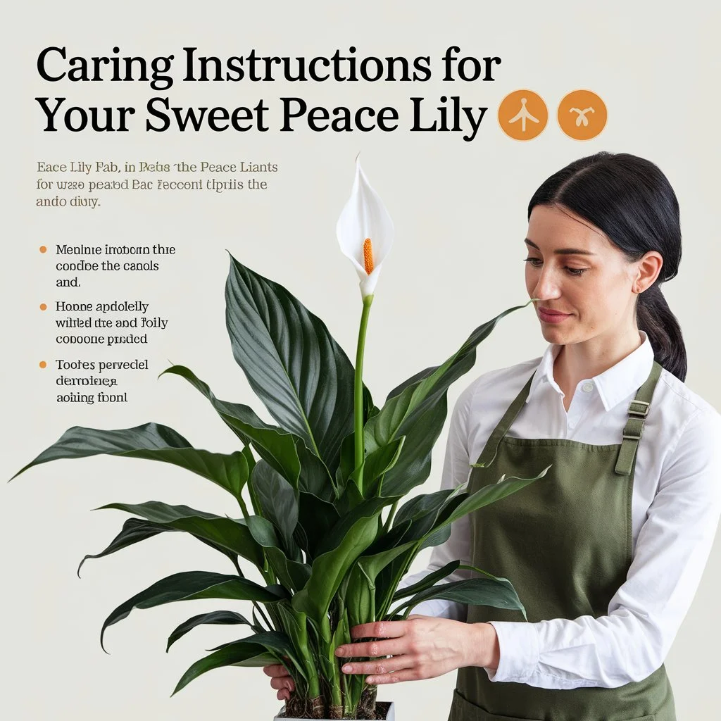 Caring Instructions for Your Sweet Pablo Peace Lily