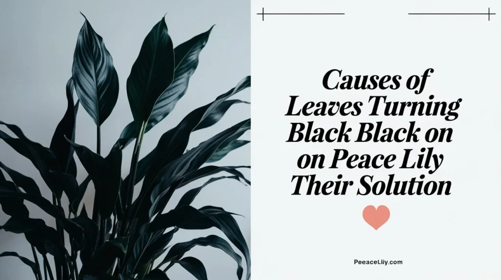 Causes of Leaves Turning Black on Peace Lily and Their Solution 🌿🖤