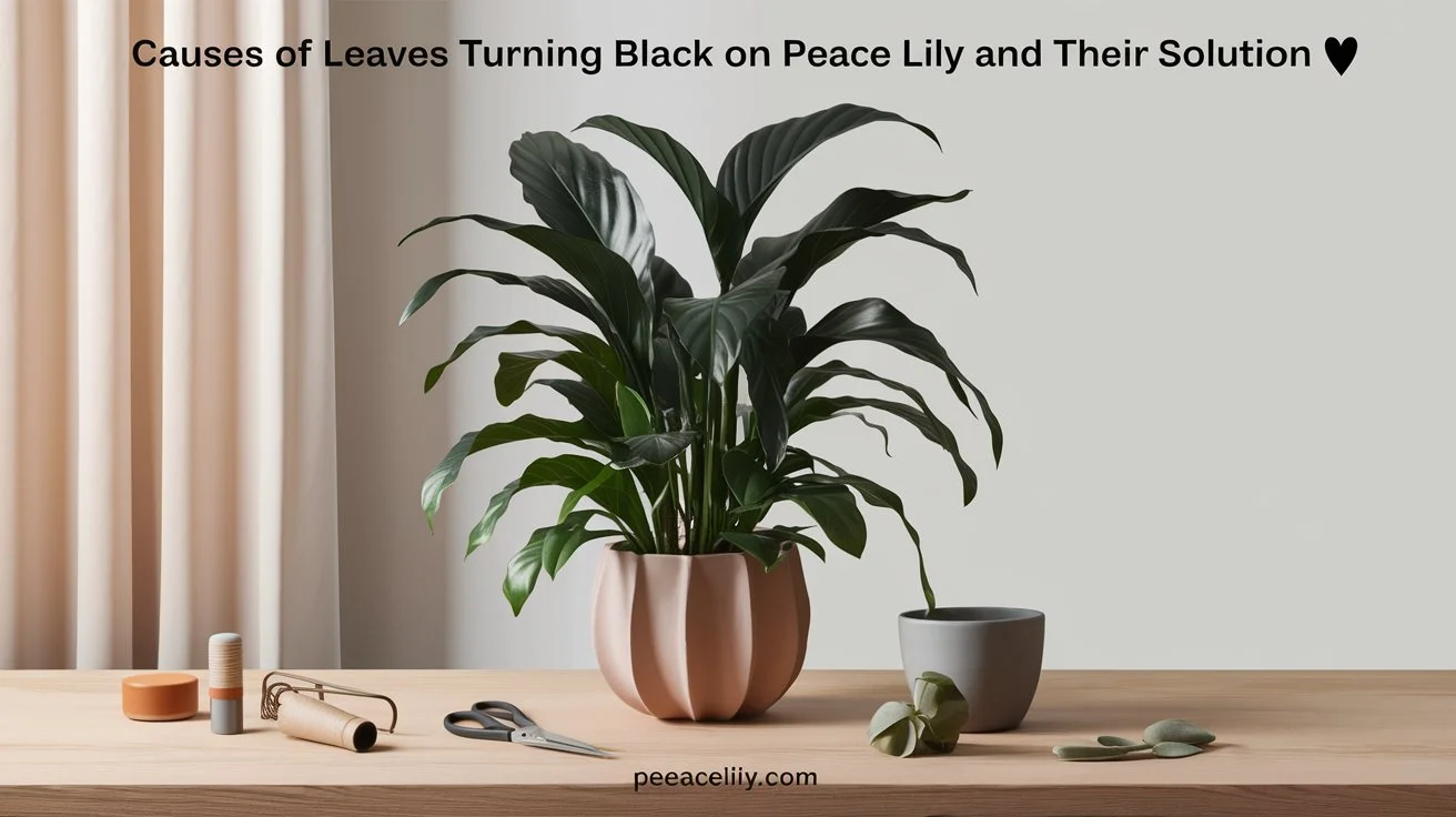 Causes of Leaves Turning Black on Peace Lily and Their Solution