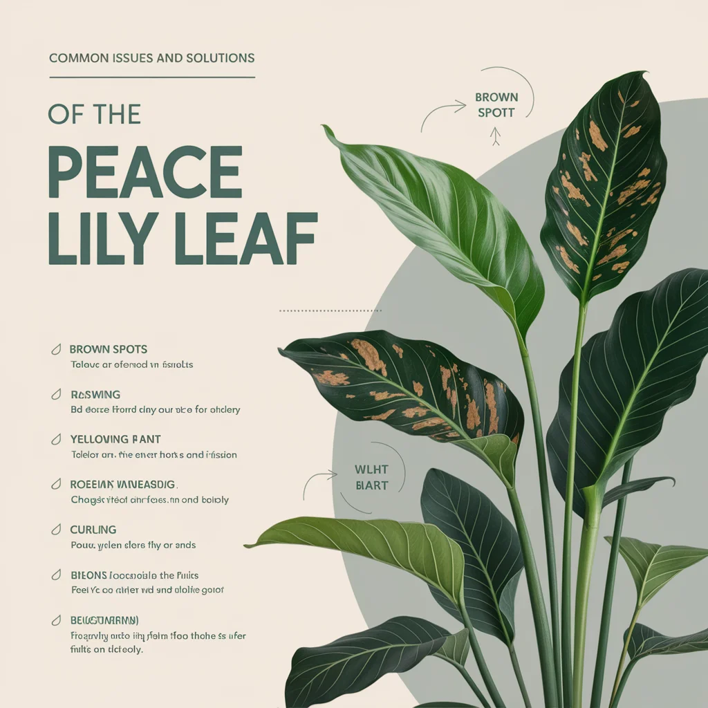 Common Issues and Solutions of the Peace Lily Leaf