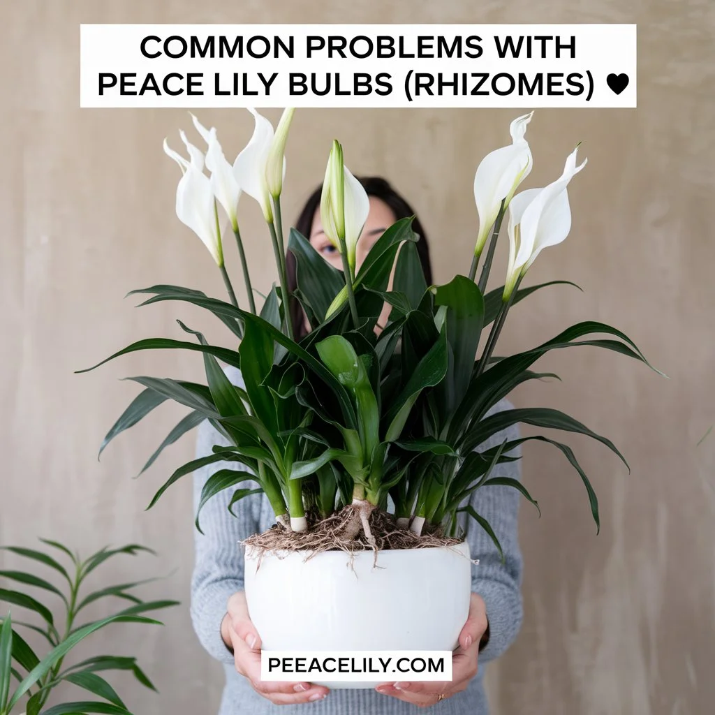 Common Problems with Peace Lily Bulbs (rhizomes) 