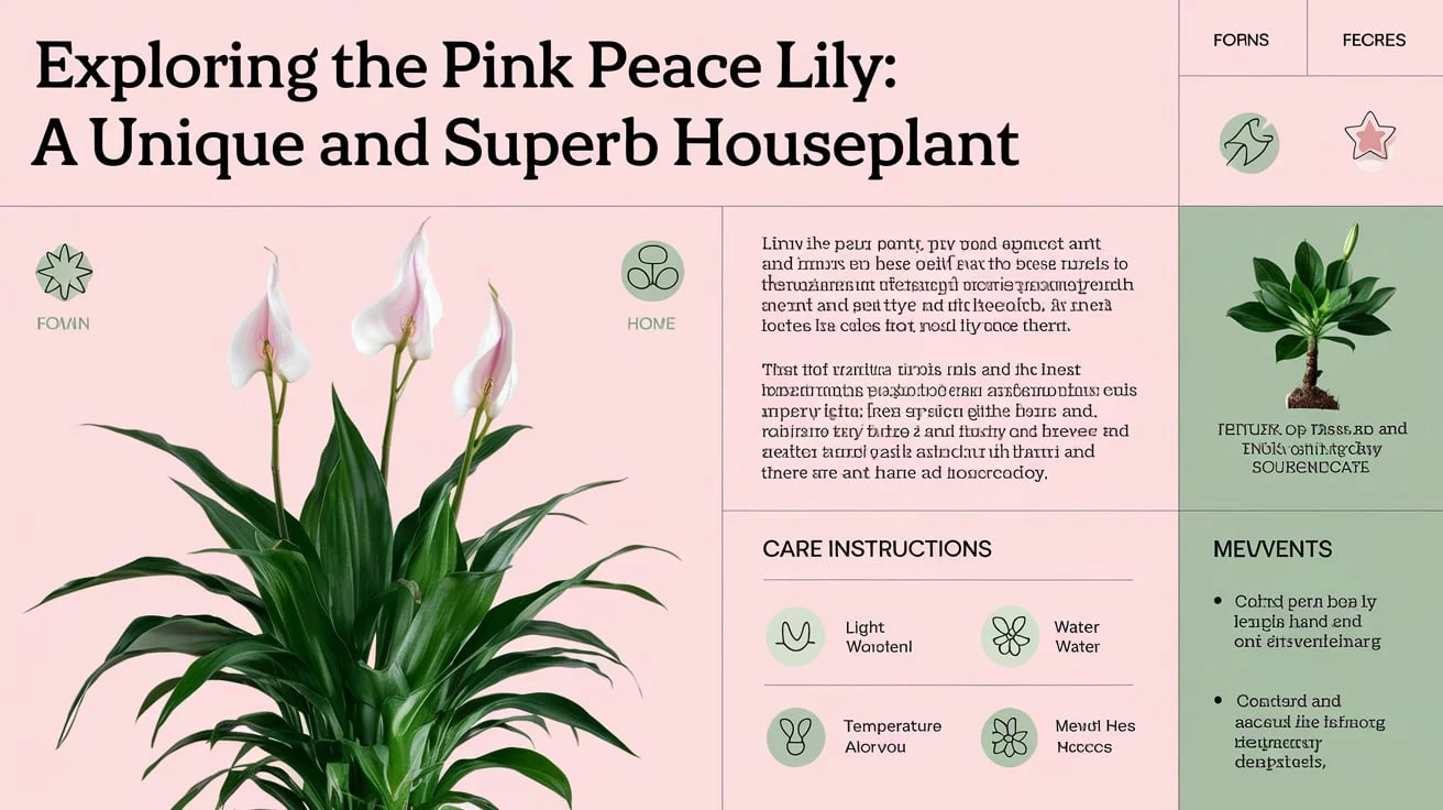 Exploring the Pink Peace Lily: a unique and superb houseplant. 