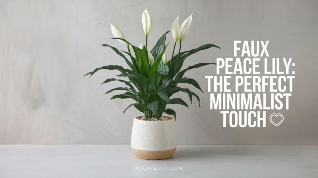 “Faux Peace Lily: The Perfect Minimalist Touch 🌿✨”