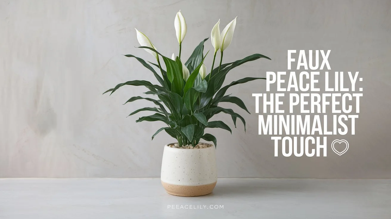 "Faux Peace Lily: The Perfect Minimalist Touch