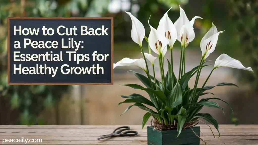 How to Cut Back a Peace Lily: Essential Tips for Healthy Growth ✂️🌿