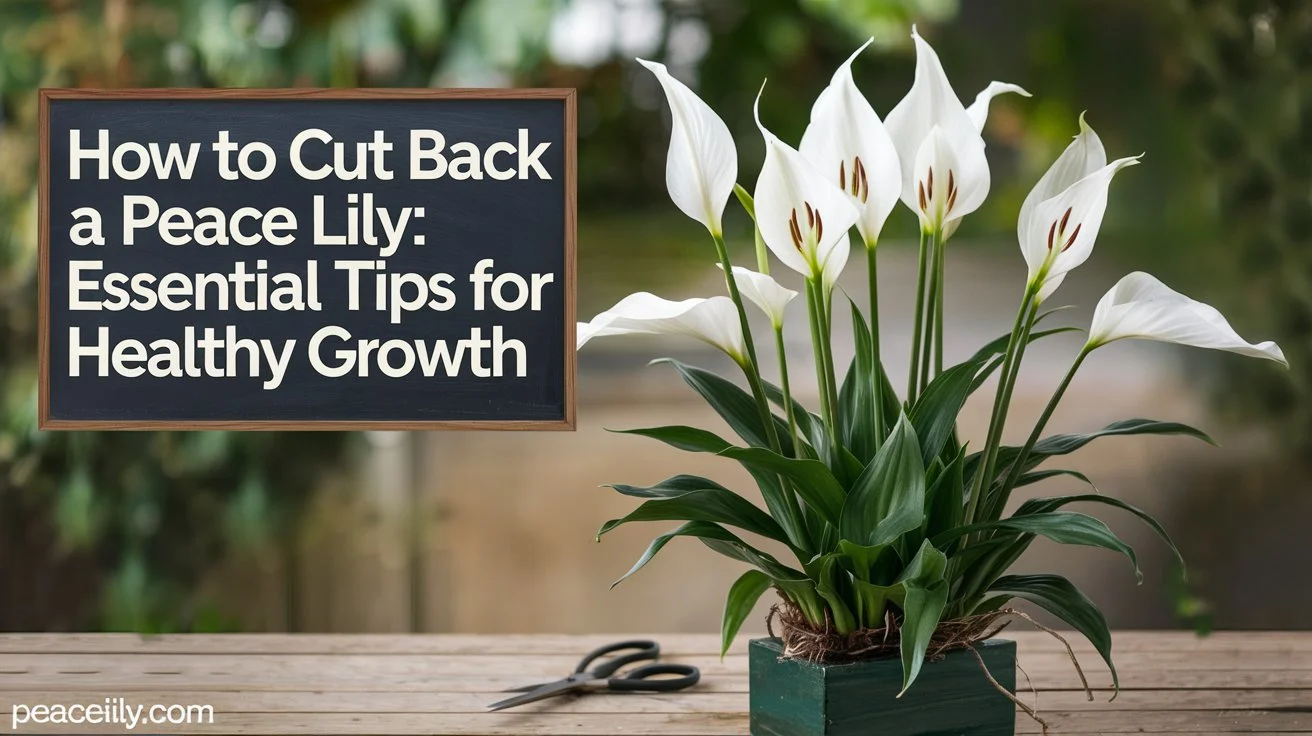 how to cut back a peace lily