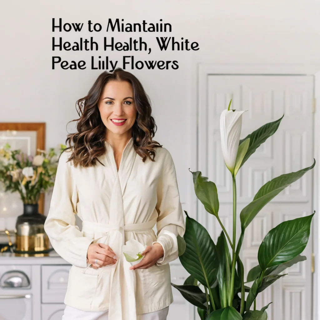How to Maintain Healthy, White Peace Lily Flowers 