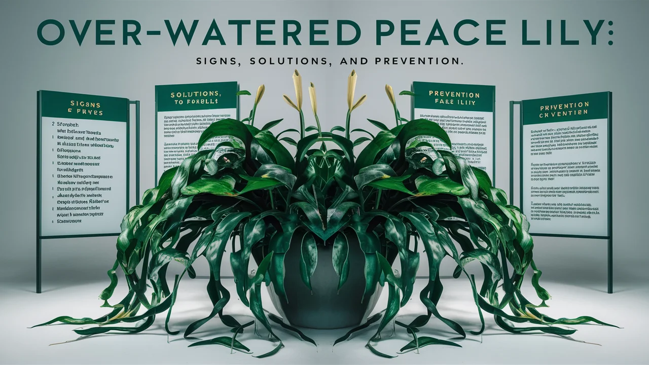 How to Save an Over-Watered Peace Lily.