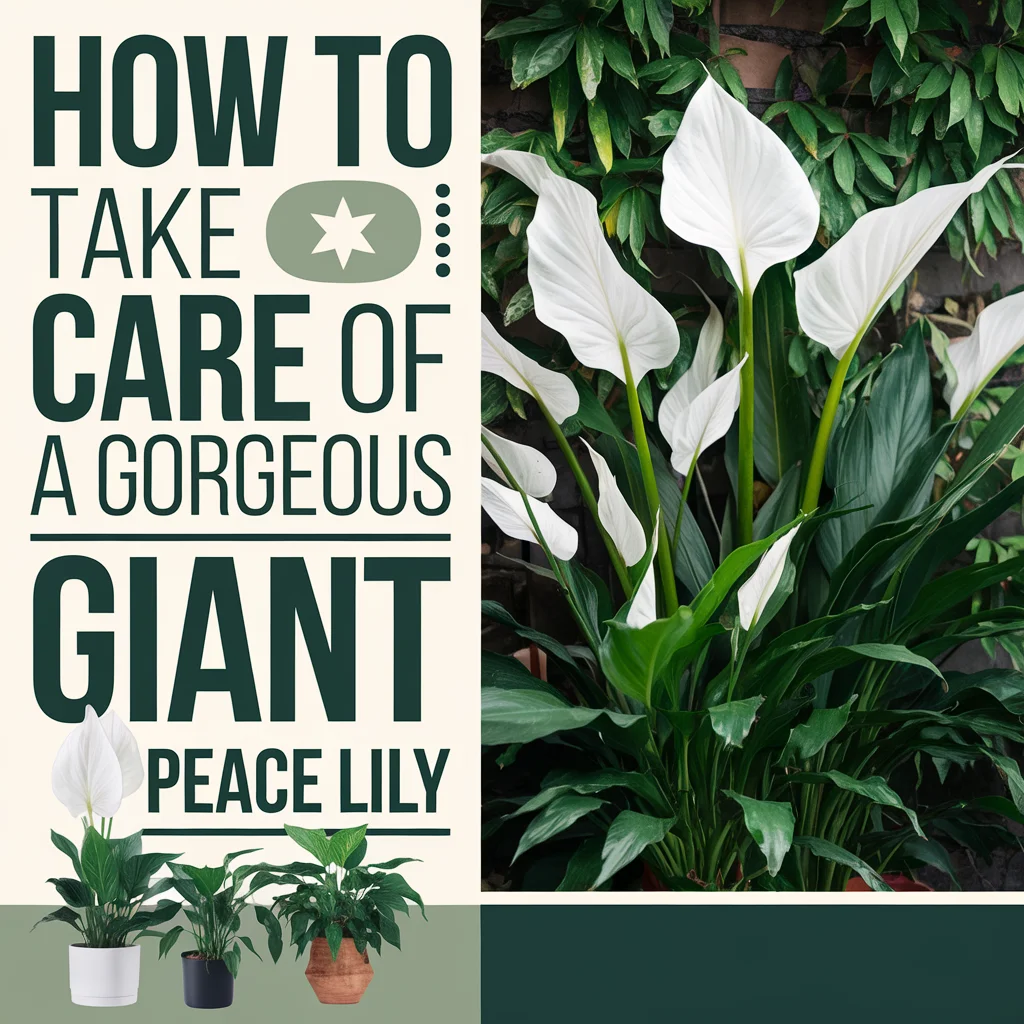 How to Take Care of a Gorgeous Giant Peace Lily 