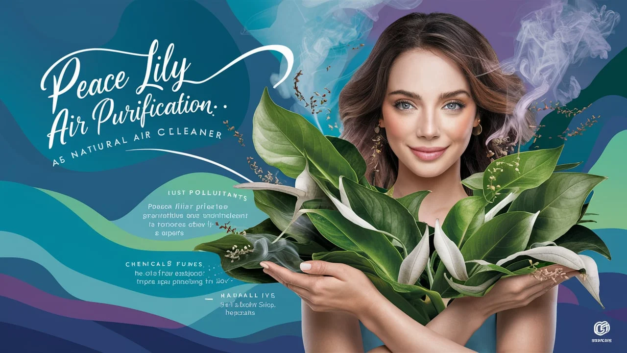 peace lily air purification