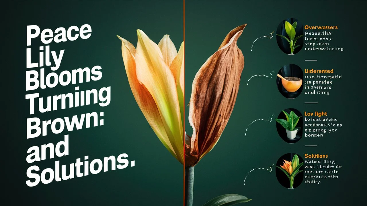 Peace Lily Blooms Turning Brown: Causes and Solutions