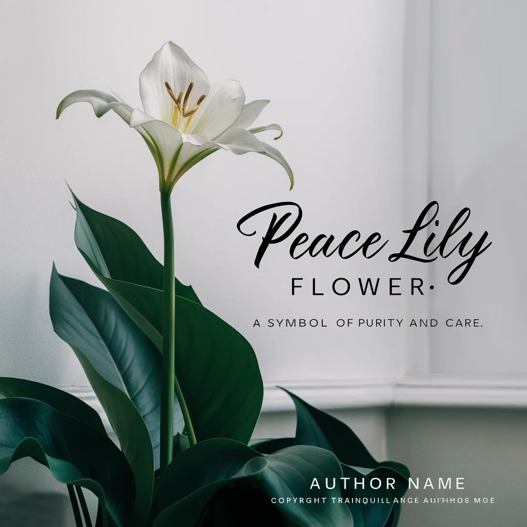 peace lily symbol of purity and care